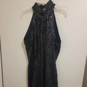 Robert Anthony Black Sequin Dress Petite 8